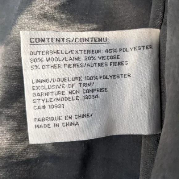 Laura Spring/Fall Wool Coat Size S - Picture 6 of 6